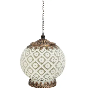 White Lantern Led Round