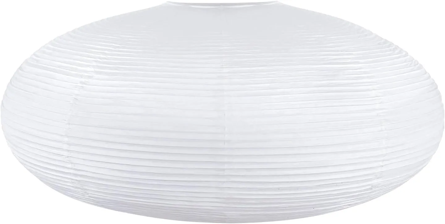 White Oval Paper Lanterns-16.54" Large Hanging Paper Lantern Lamp, Chinese/Japanese Paper Pendant Lampshade for Party Decoration, Wedding, Home Decor Ceiling Lampshade(1 Pack)
