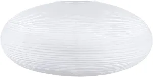 White Oval Paper Lanterns-16.54" Large Hanging Paper Lantern Lamp, Chinese/Japanese Paper Pendant Lampshade for Party Decoration, Wedding, Home Decor Ceiling Lampshade(1 Pack)