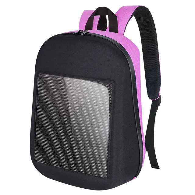 WIFI Version Smart LED Dynamic Waterproof Backpack