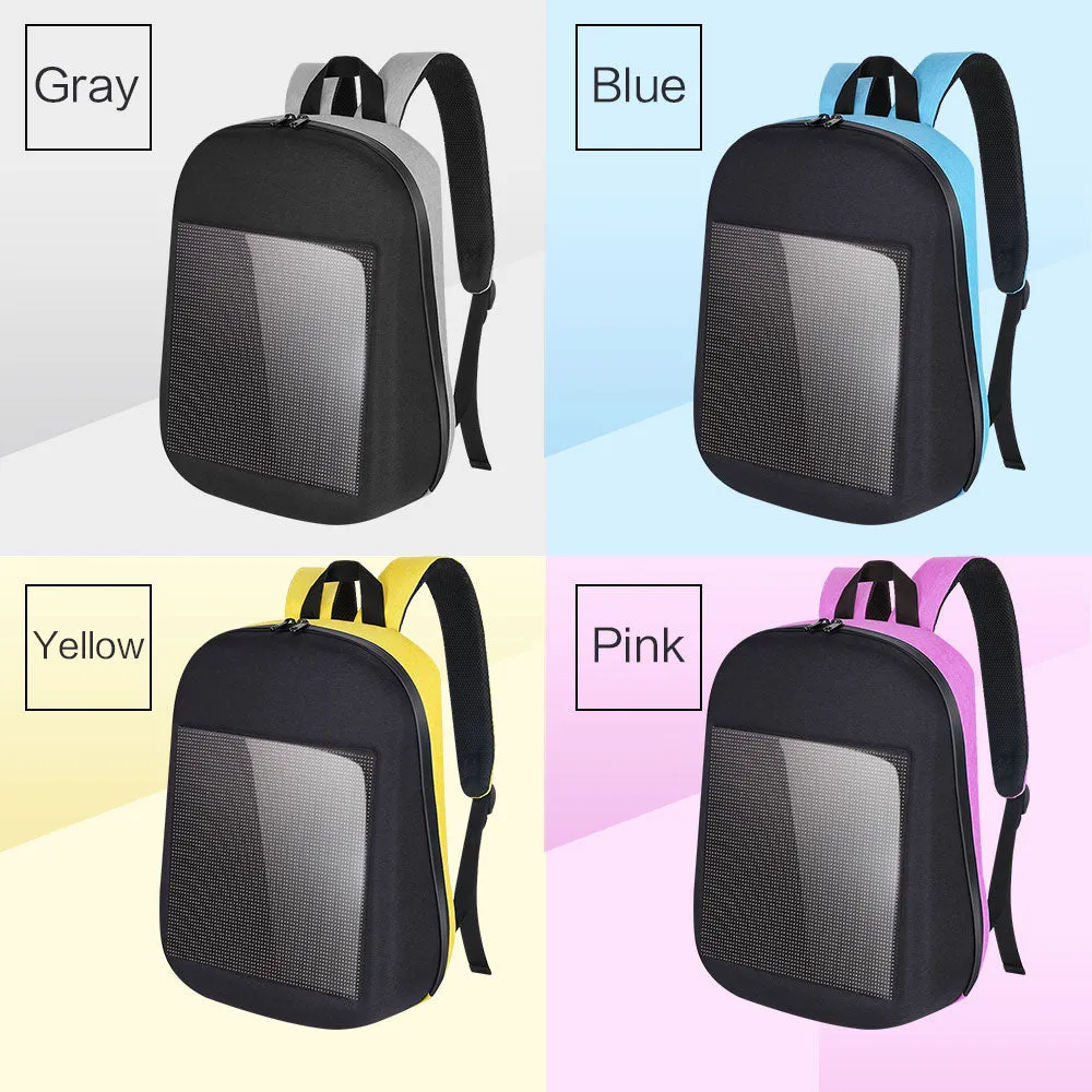 WIFI Version Smart LED Dynamic Waterproof Backpack