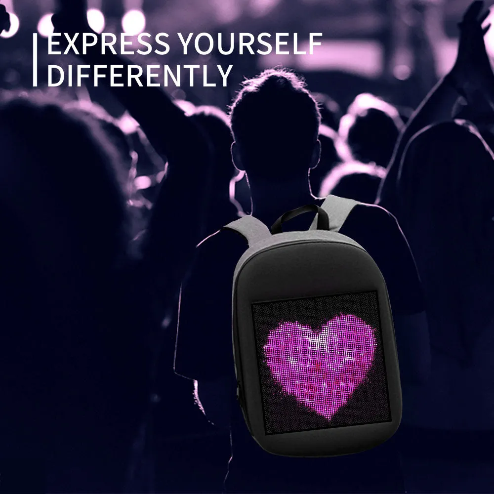 WIFI Version Smart LED Dynamic Waterproof Backpack
