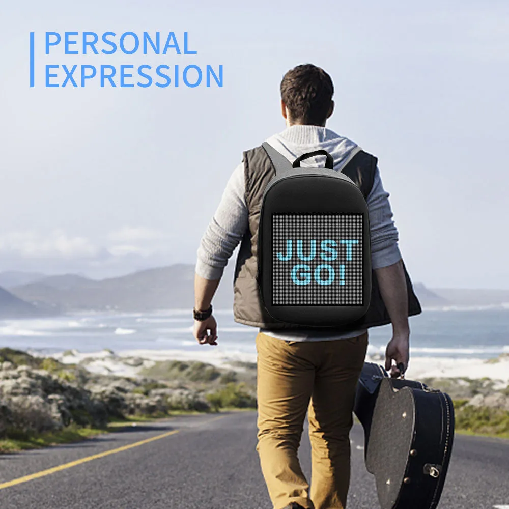 WIFI Version Smart LED Dynamic Waterproof Backpack