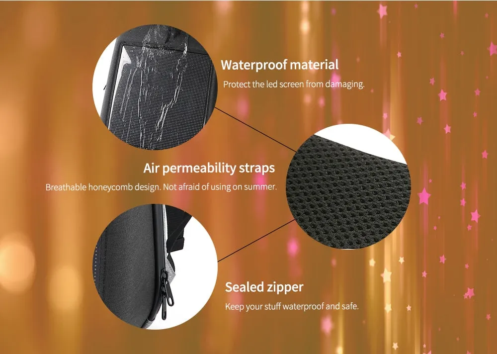 WIFI Version Smart LED Dynamic Waterproof Backpack