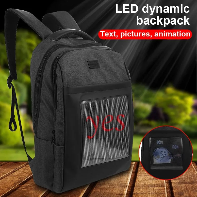 WIFI Version Smart LED Dynamic Waterproof Backpack