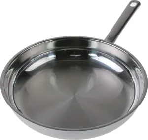 WMF Frying pan uncoated Ø 28cm Gourmet Plus Made in Germany Pouring Rim Stainless Steel Handle Cromargan Stainless Steel Suitable for Induction Dishwasher-Safe