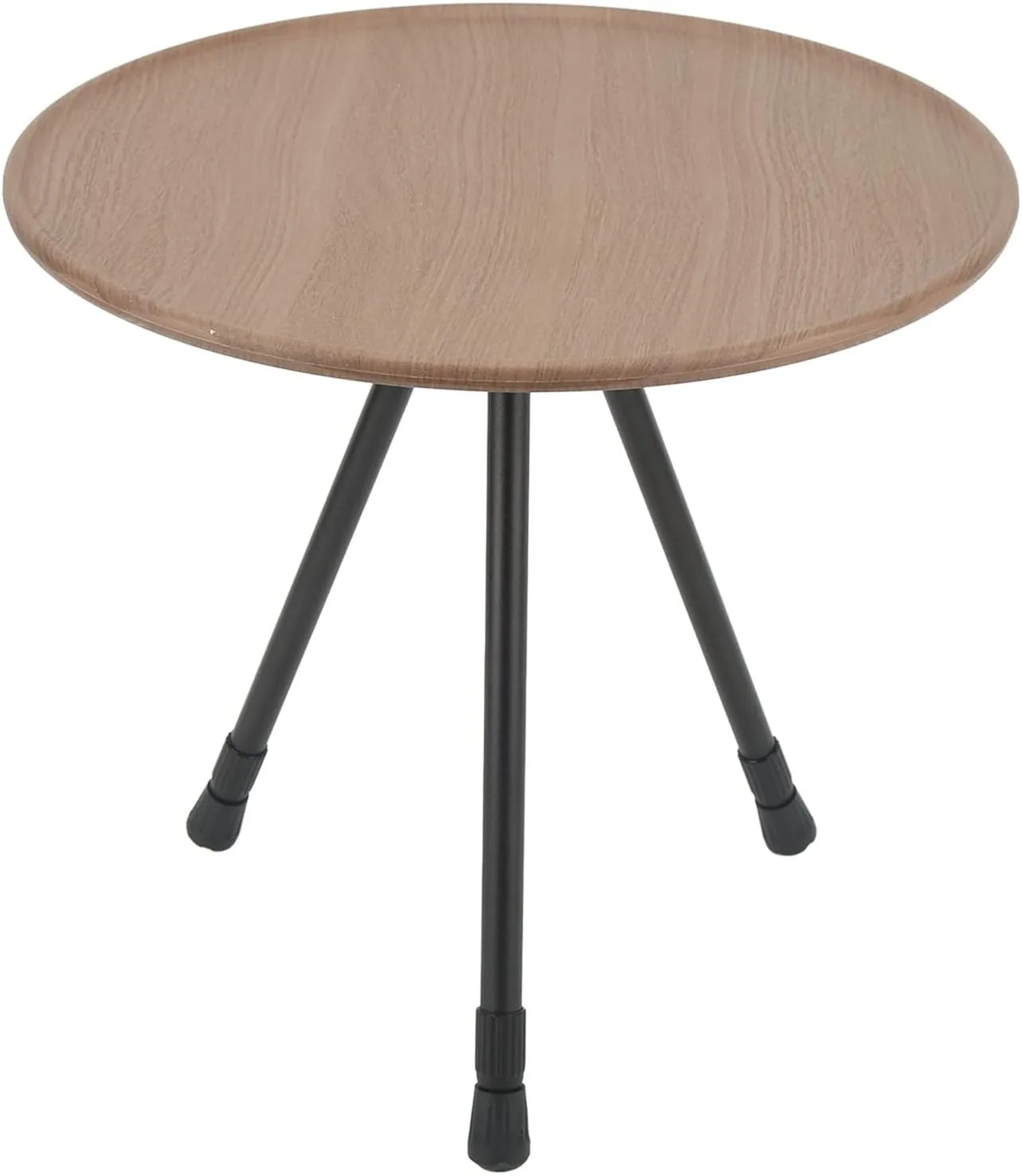 Wnvivi Folding Camping Round Table,Aluminum Alloy Liftable Beach Table for Picnic,Portable Camping Table for RV Equipment Supplies(Brown)