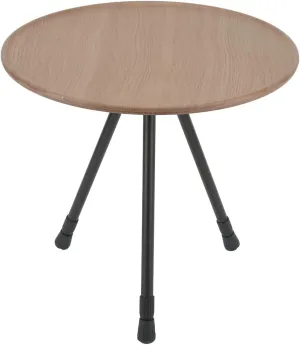 Wnvivi Folding Camping Round Table,Aluminum Alloy Liftable Beach Table for Picnic,Portable Camping Table for RV Equipment Supplies(Brown)