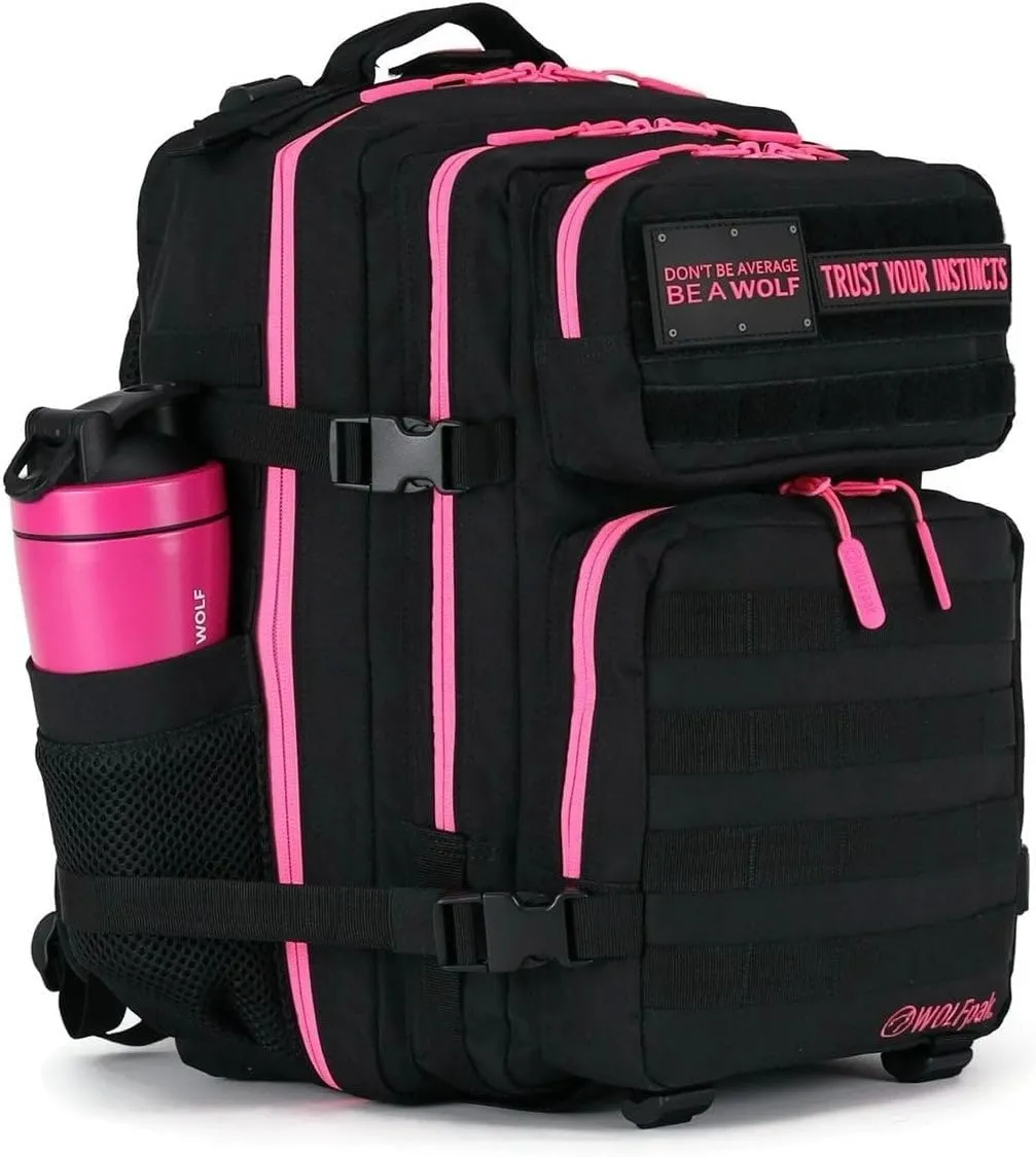 WOLFpak 35L Backpack (Black Neon Pink)