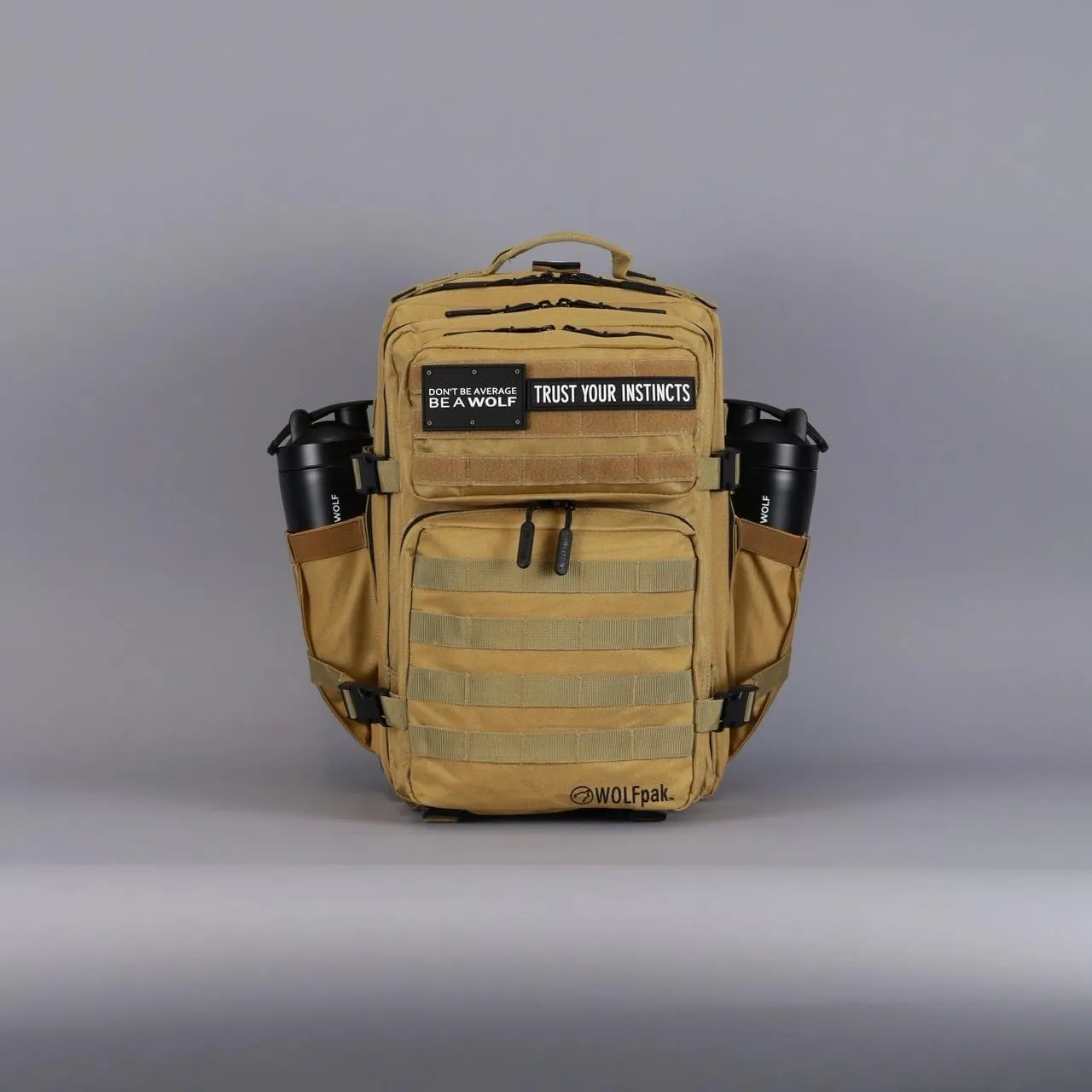 WOLFpak 35L Backpack (Khaki) Medium Gym and Travel Backpack, Military Grade, Multipurpose Utility Bag for Men and Women, Heavy-Duty & Durable
