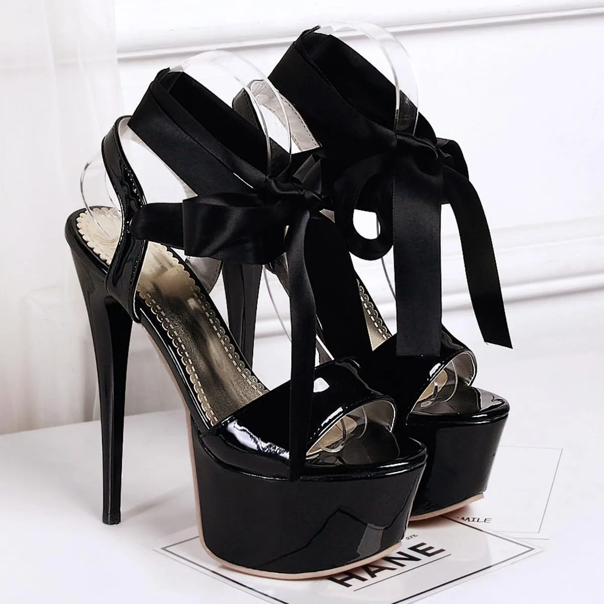 Women Fashion Stiletto High Heels Platform Sandals Open Toe Party Shoes
