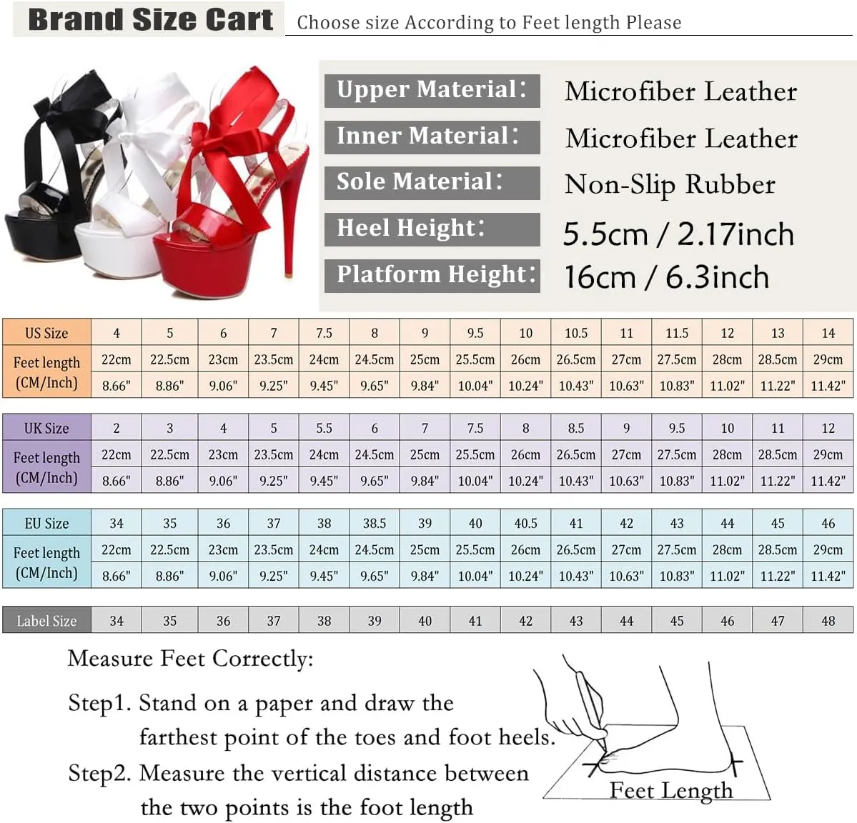 Women Fashion Stiletto High Heels Platform Sandals Open Toe Party Shoes