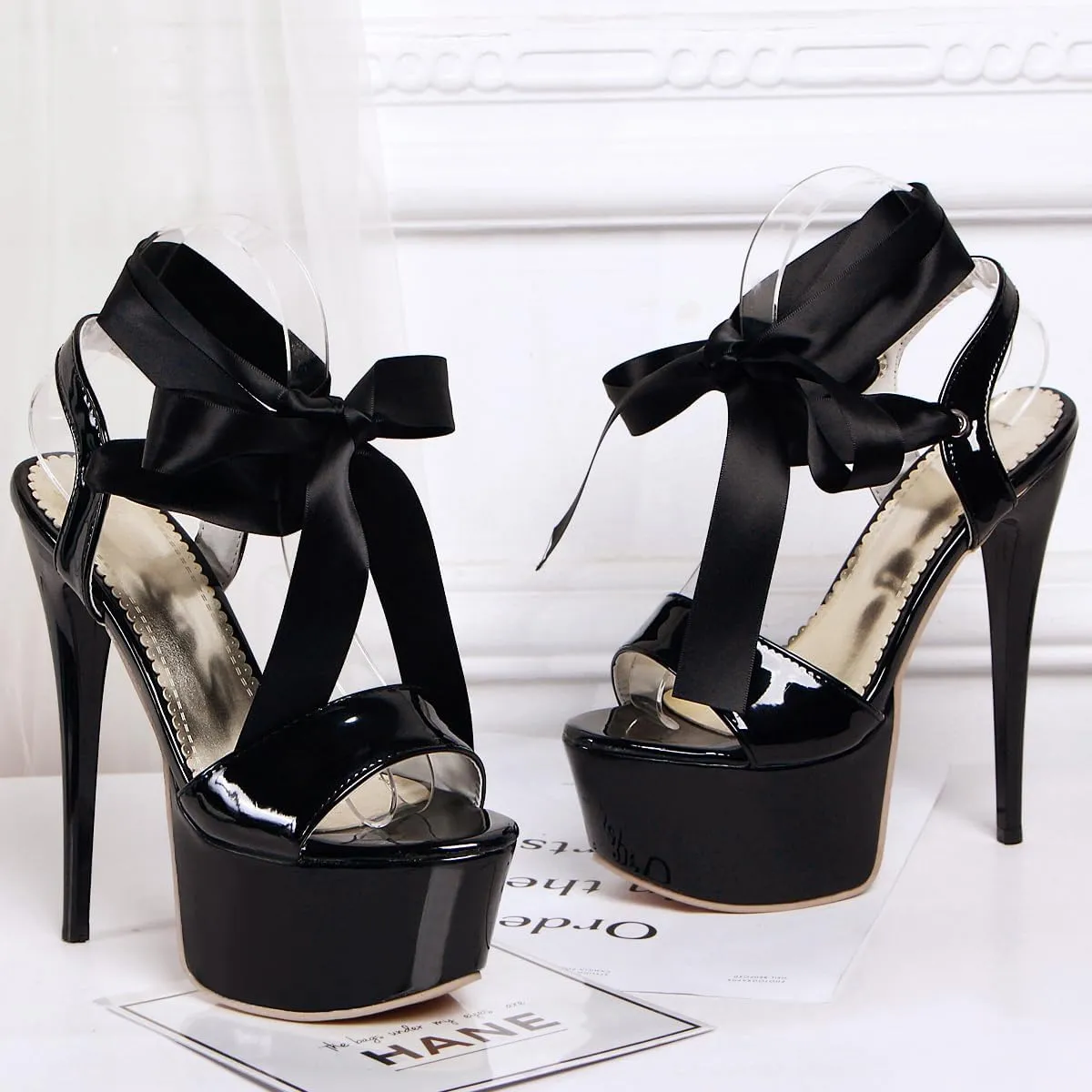Women Fashion Stiletto High Heels Platform Sandals Open Toe Party Shoes