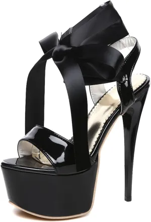 Women Fashion Stiletto High Heels Platform Sandals Open Toe Party Shoes