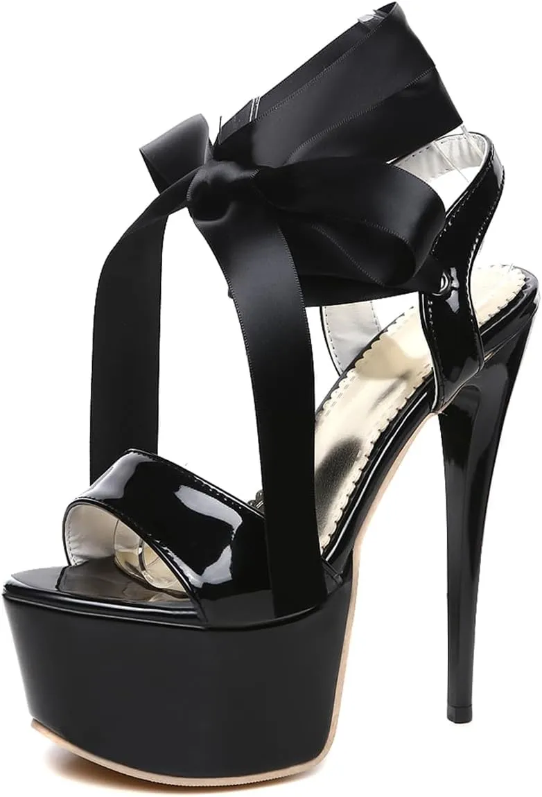 Women Fashion Stiletto High Heels Platform Sandals Open Toe Party Shoes