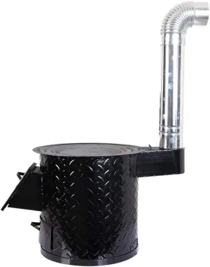 Wood Burning Camping Stove 4  Person. Outdoor Kitchen Kit for Backpacking, Camping, Survival. - NO Batteries or Liquid Fuel Gas Canister Required. (40 cm in diameter)