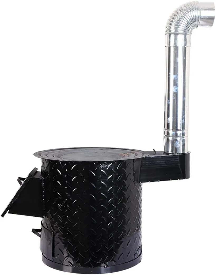 Wood Burning Camping Stove 4  Person. Outdoor Kitchen Kit for Backpacking, Camping, Survival. - NO Batteries or Liquid Fuel Gas Canister Required. (46cm in diameter)