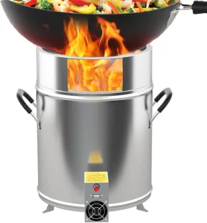 Wood Burning Stove with Pot Stand Stainless Steel and Compact Stove Camping Stove Portable for Backpacking, Camping, and Survival with USB Blower