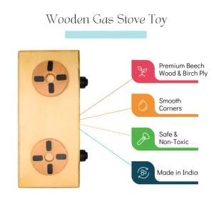 Wooden Gas Stove Play Toy (3-8 Years)