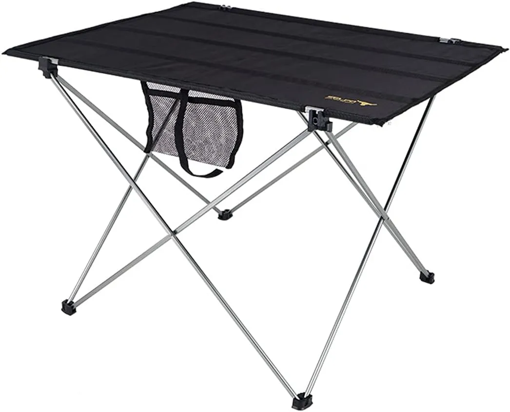 Xicennego Portable Foldable Aluminum Table Outdoor Picnic Table with Storage Bag.for Camping, Fishing, Mountaineering,Lightweight Roll-up Storage(Large)