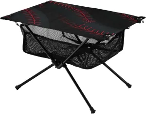 xigua Baseball Seam Folding Camping Table,Portable Camp Table with Carry Bag Beach Table Folding Table for Picnic, Camp,Party,Travel180
