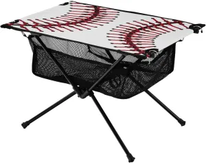 xigua Baseball Seam Folding Camping Table,Portable Camp Table with Carry Bag Beach Table Folding Table for Picnic, Camp,Party,Travel80