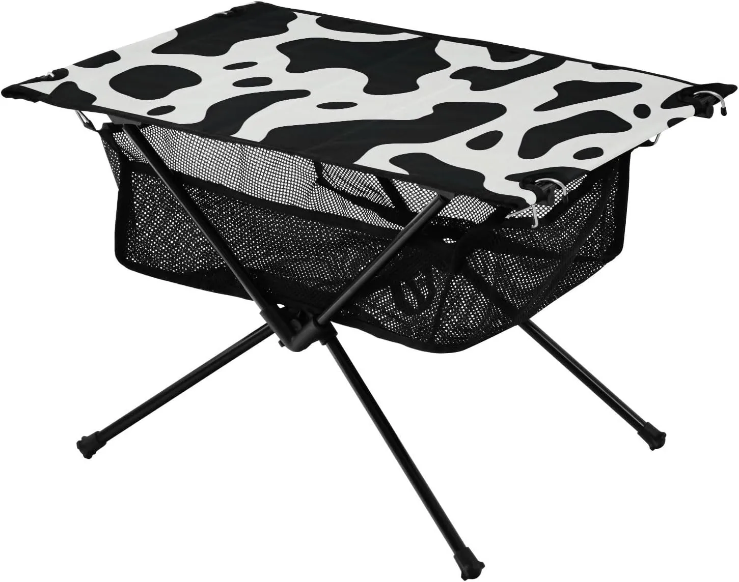 xigua Cow Print Folding Camping Table,Portable Camp Table with Carry Bag Beach Table Folding Table for Picnic, Camp,Party,Travel197