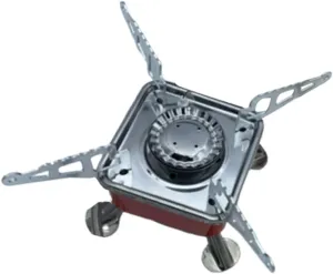 Yardwe Collapsible Camping Cooker Lightweight Outdoor Barbecue Grill Gas Stove Picnic Stove Stainless Steel Folding Grill