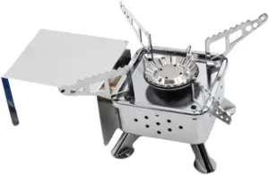 Yardwe Folding Outdoor Gas Cooker Lightweight Mini Camping Stove for Picnic Hiking Mountaineering