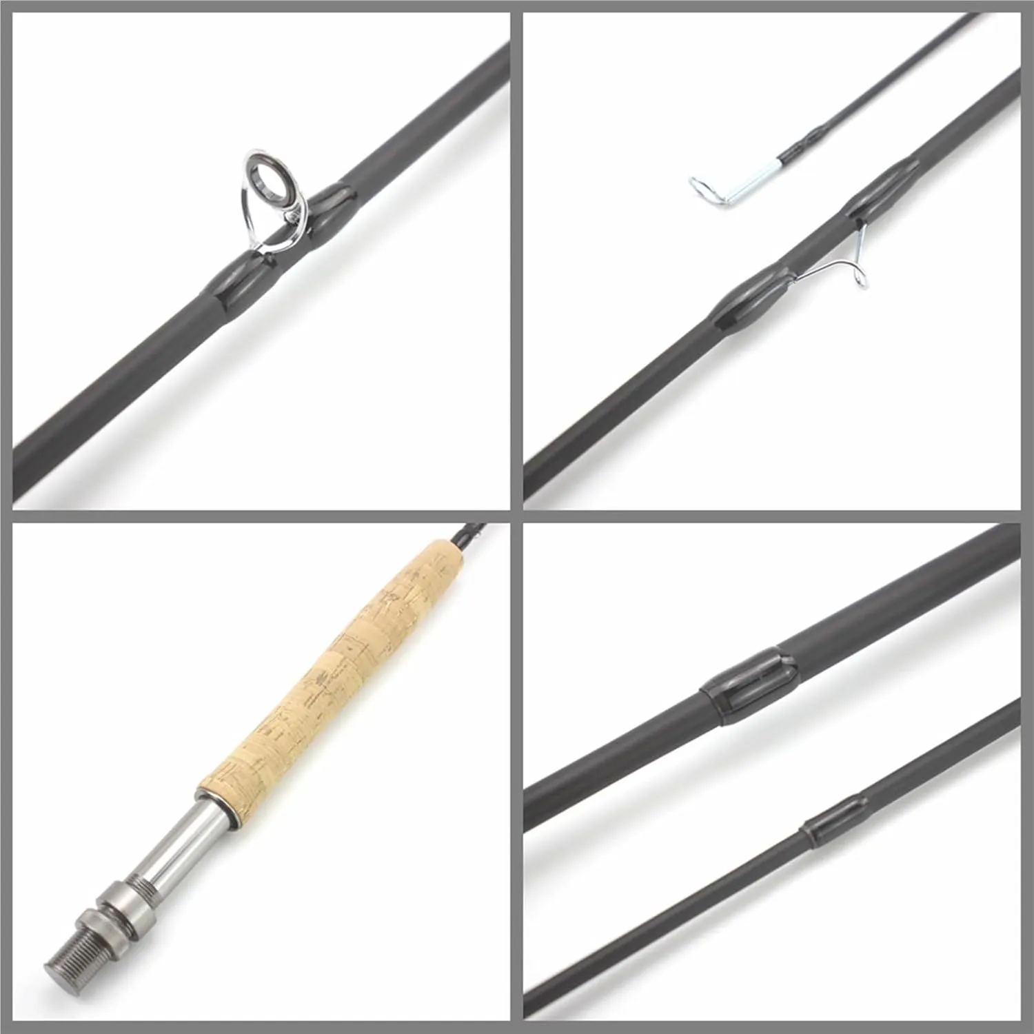YG007 1.98M 2.1M 2.4M 2.7M Telescopic Carbon 4 Sections Fly Fishing Rod Fast Action Freshwater Fly Rods for Trout Salmon Fishing Portable Sea Pole