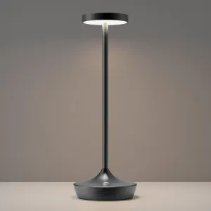 YHT Cordless Table Lamp Rechargeable,6000mAh Battery Operated LED Desk Lamp,Portable Outdoor Waterproof 3-Color Touch Dimmable Table Lights for Dining/Patio/Restaurant/Home (Black 1P)