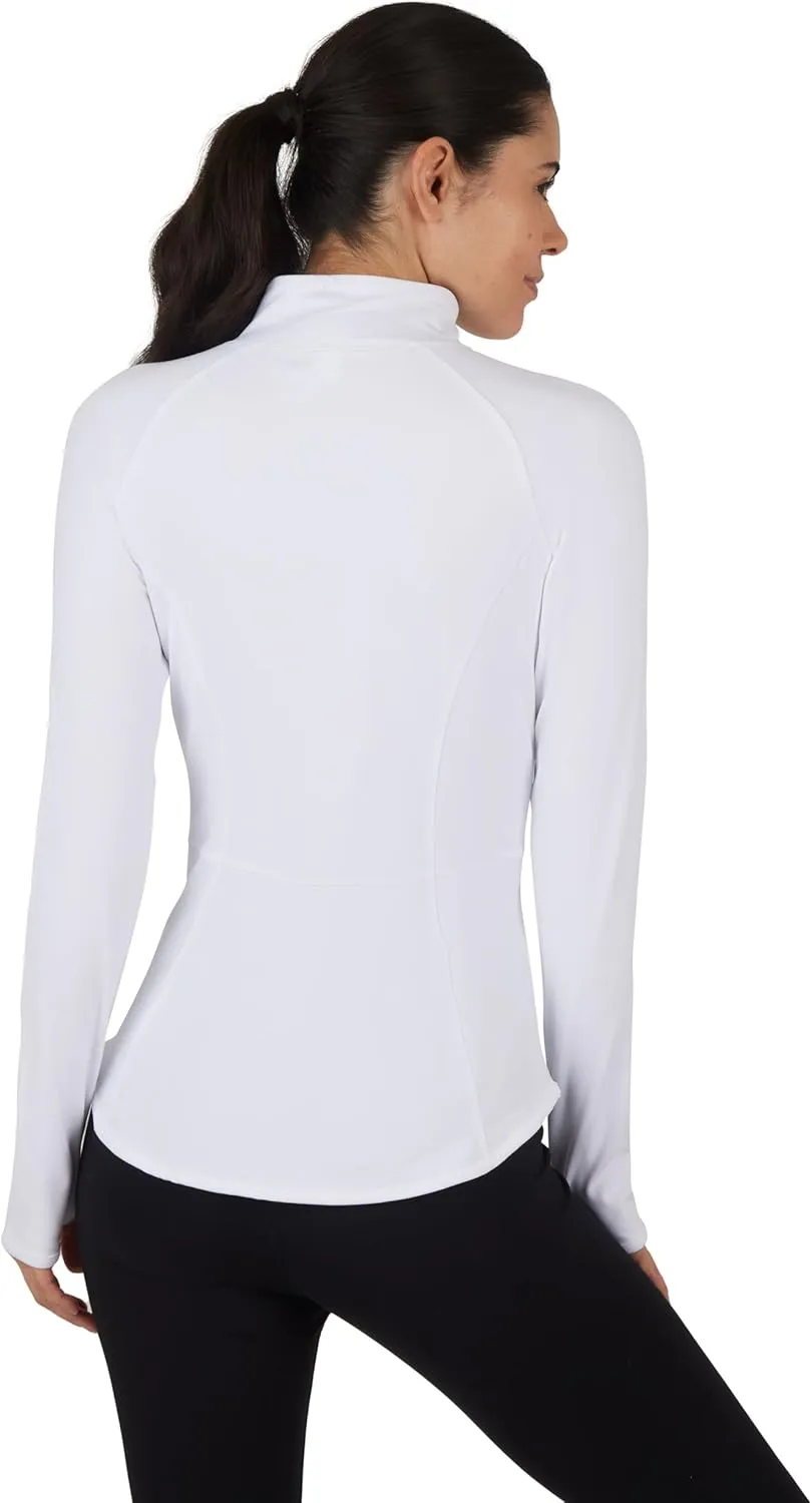 Yogalicious Womens Ultra Soft Lightweight Full Zip Yoga Jacket with Pockets