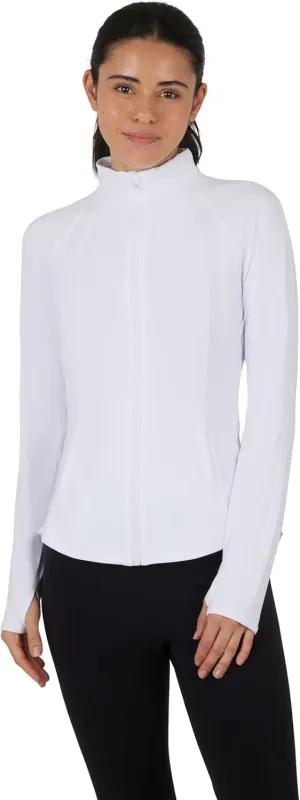 Yogalicious Womens Ultra Soft Lightweight Full Zip Yoga Jacket with Pockets