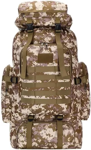 Yohora Backpack for Men 70L Hiking Daypack Waterproof Travel Backpack Outdoor Assault Pack Lightweight Molle Bag