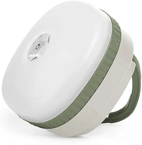 YYDS Camping Lights Powerful Magnetic Outdoor Tent Light Rechargeable Camping Light Waterproof Lighting Light and Compact Multi-Function Lantern Camping Lantern (Color : Green, Size : Battery Style)
