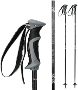 Zipline Lollipop 14.0 Graphite Carbon Composite Ski Poles – Lightweight, Durable, All-Mountain – Ergonomic Grip, Vibration Dampening, Ideal for Groomers and Freestyle. Choice of Olympic Skiers