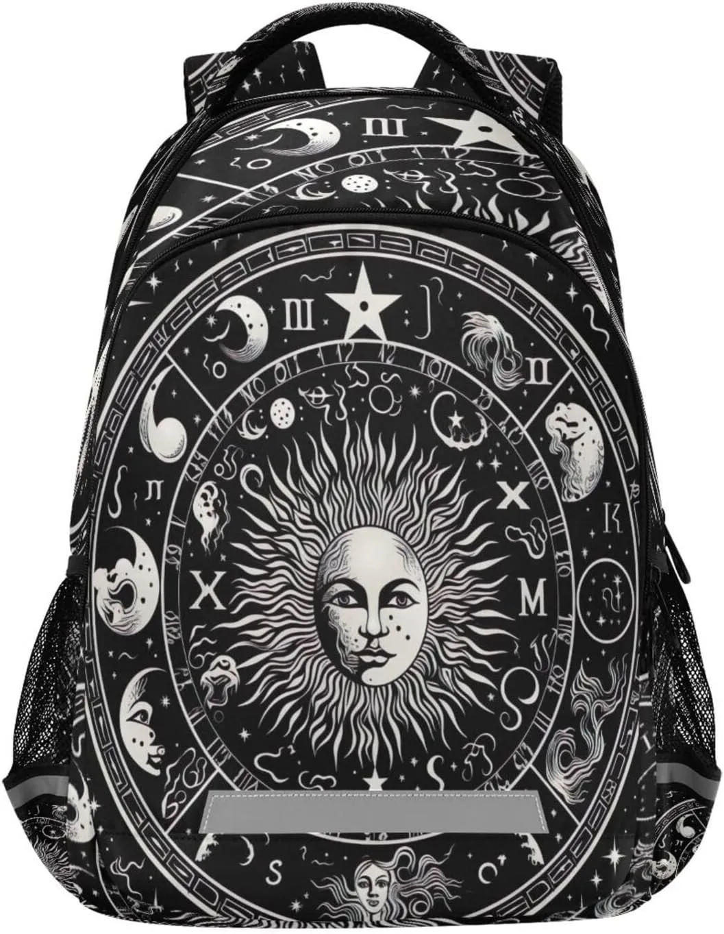 Zodiac Symbols Design Waterproof Backpack - Casual Outdoor Sports Daypack with Ergonomic Shoulder Straps#856